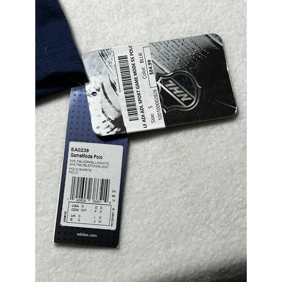 NEW Adidas Toronto Maple Leafs Game Mode Polo Golf Shirt Men’s Small NWT Hockey - Picture 14 of 15